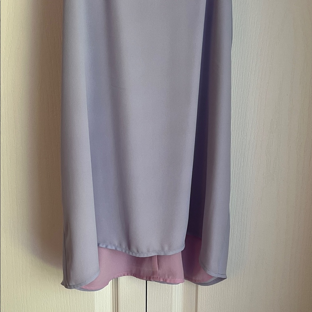 Express Reversible Lavender and Pink Sleeveless Blouse Top - Picture 3 of 5